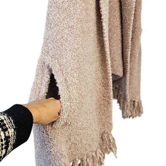 Barefoot Dreams CozyChic Luxe Laguna Wrap Soft Poncho Cardigan One Size - Picture 4 of 6